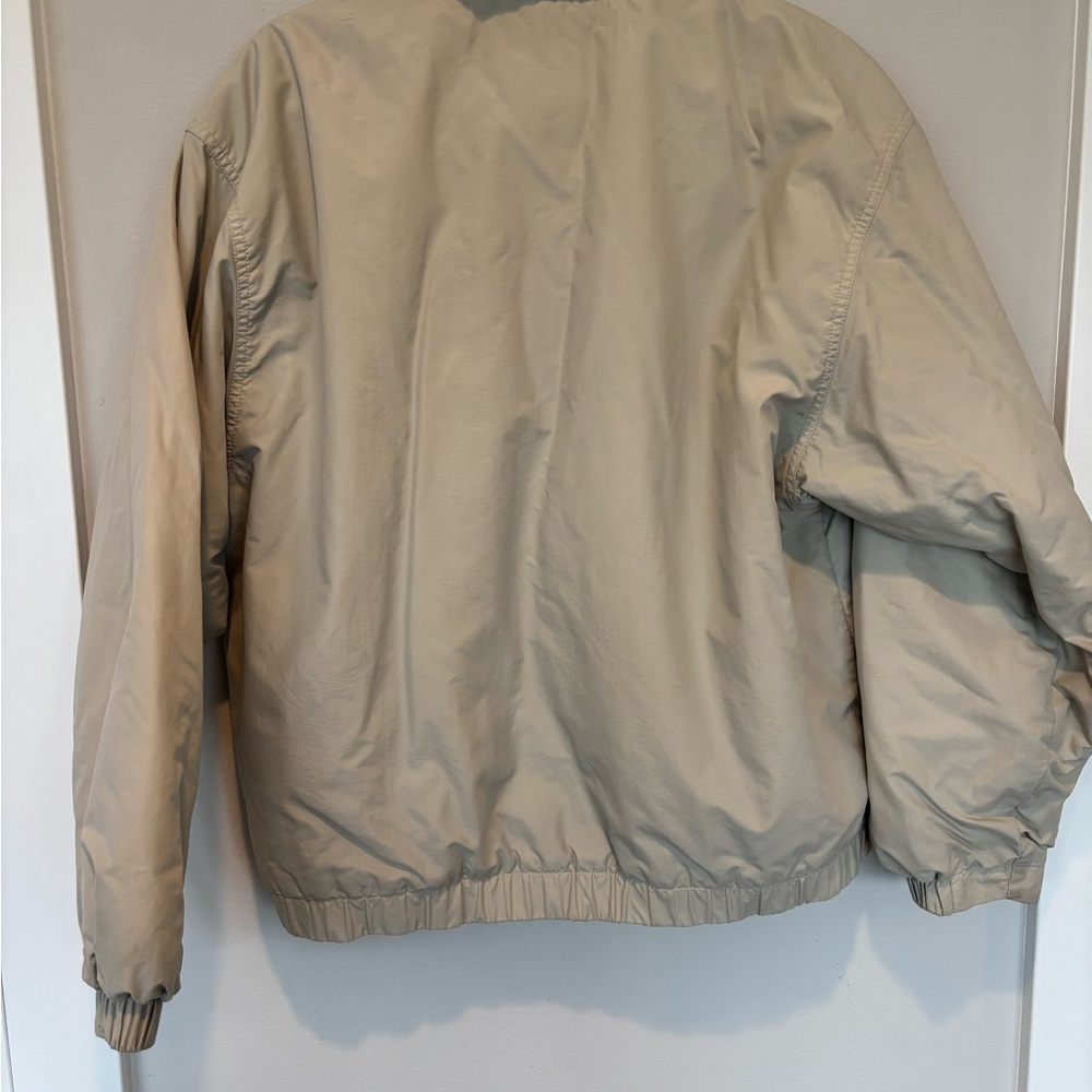 Vintage Eddie Bauer Men's Polartech Light Tan Windbreaker 164 Sale - Picture 2 of 8